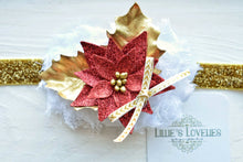 ~*Poinsettia Perfection*~ Christmas Headband or Clip