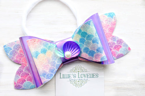 ~*Purple Mermaid Lagoon*~ Headband or Clip