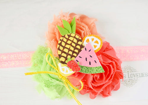 ~*Tutti-Fruity*~Birthday Headband or Clip