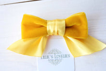 ~*The Annalie Bow*~ Satin Velvet Clips or Headbands- 5 Colors!