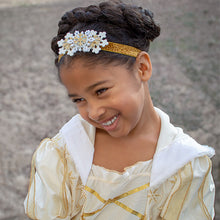 ~*Frosted Winter*~ White and Gold Headband or Clip