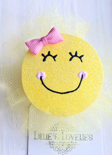 ~*Sunny Days*~ Hand-painted Headband or Clip