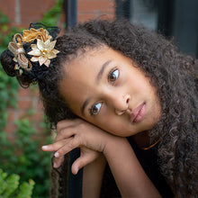 ~*Dazzler*~ Black & Gold New Years Headband Or Clip