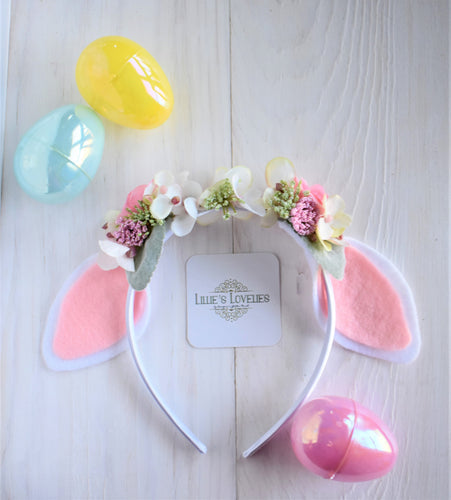 ~*Cottage Blossom*~ Lamb Ears Wire-free Halo Headband